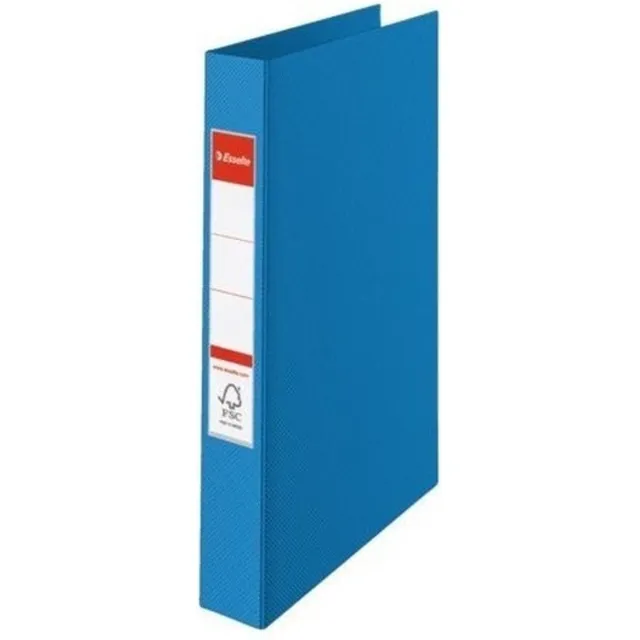 Esselte 4x Ringband mappen/ordners 2 gaats A4 blauw - Documenten/papieren opbergen/bewaren - Kantoorartikelen