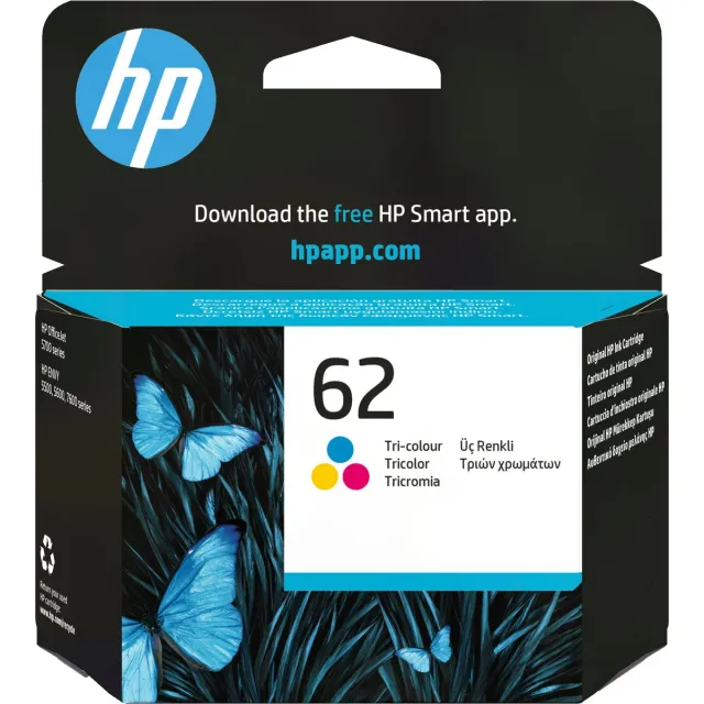 HP 62 - Inktcartridge - Origineel - Kleur