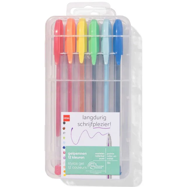 HEMA Gelpennen, set van 12 stuks