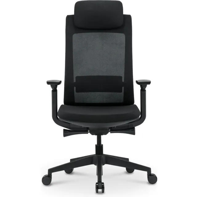 Conturio Carbon Bureaustoel 3D armleggers Zwart