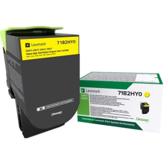Lexmark 71B2HY0 Toner Geel Yellow