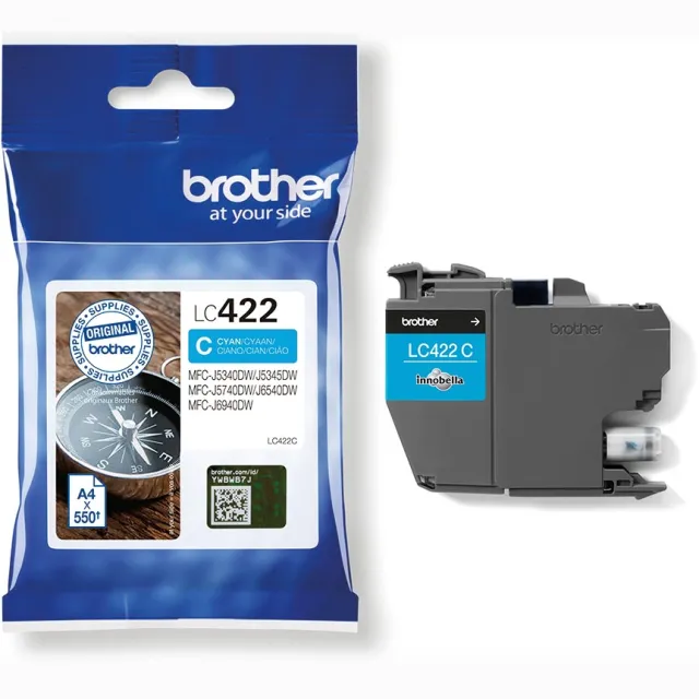 Brother LC-422 inktcartridge cyaan geel