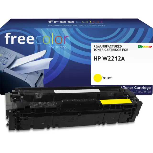 Freecolor Vervangt HP 207A (W2212A) Toner - Geel - 1.250 pagina's - Compatible