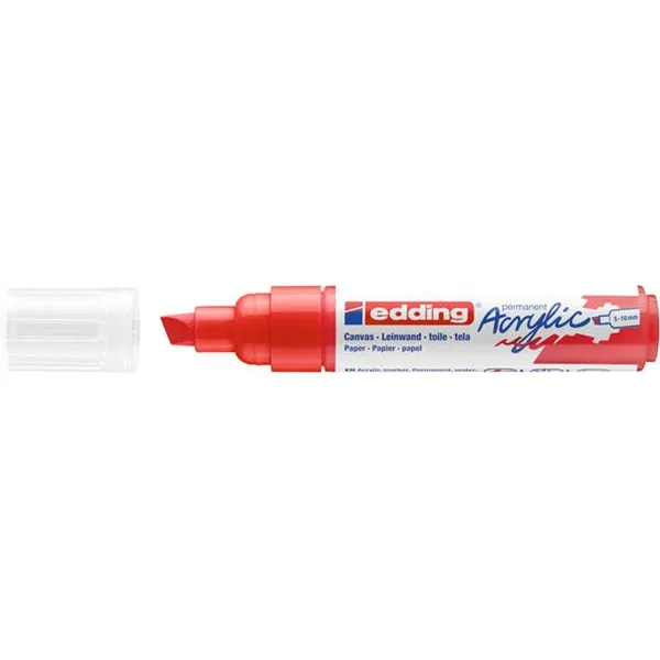 Edding Acrylmarker edding e-5000 breed verkeersrood