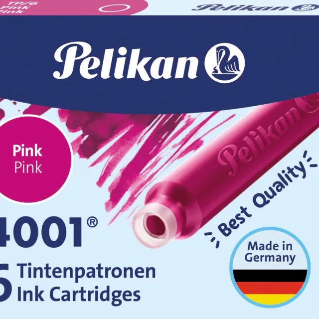Pelikan inktpatronen 4001 roze 10 stuks