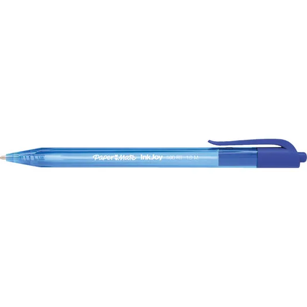 Paper Mate Balpen Paper Mate Inkjoy 100 medium blauw valuepack 80+20 gratis