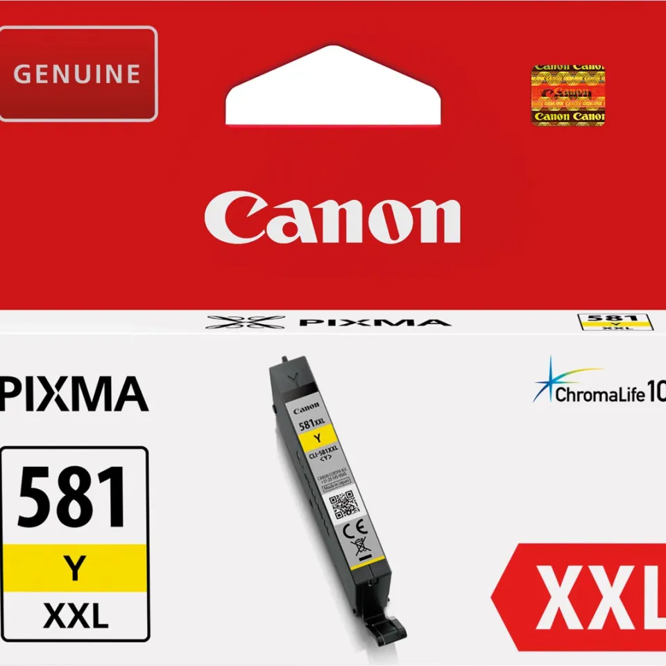 Canon inktcartridge CLI-581Y XXL, 322 foto's, OEM 1997C001, geel