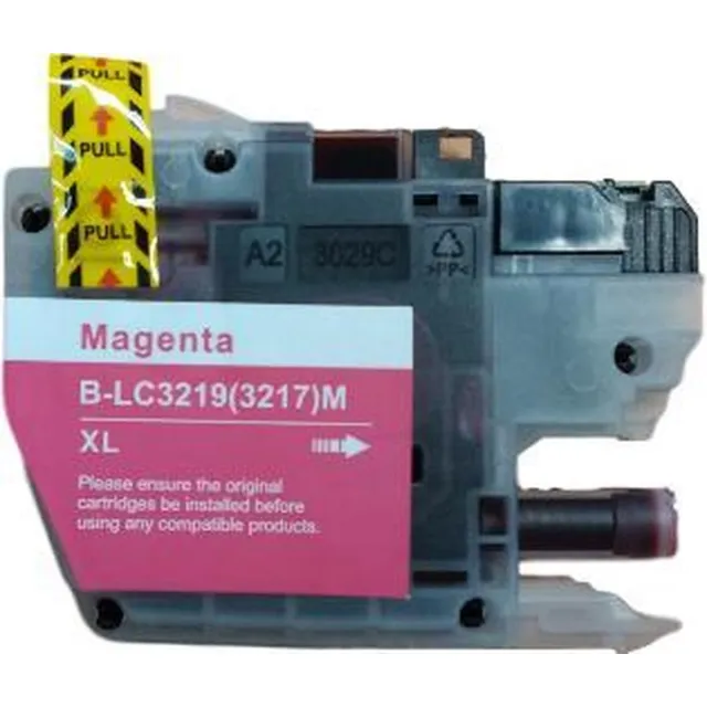 KATRIZ huismerk inkt voor|Brother LC3219XLM (Brother 3219XL) | Met chip Magenta