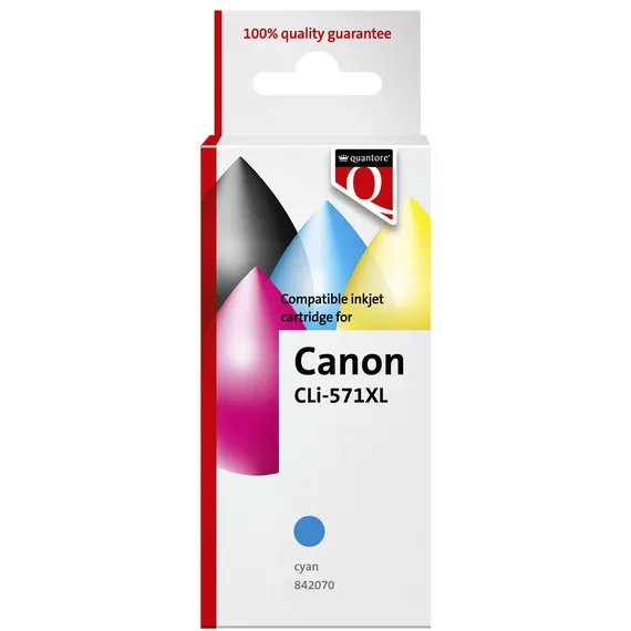 Quantore Inktcartridge Quantore alternatief tbv Canon CLI-571XL blauw Cyaan