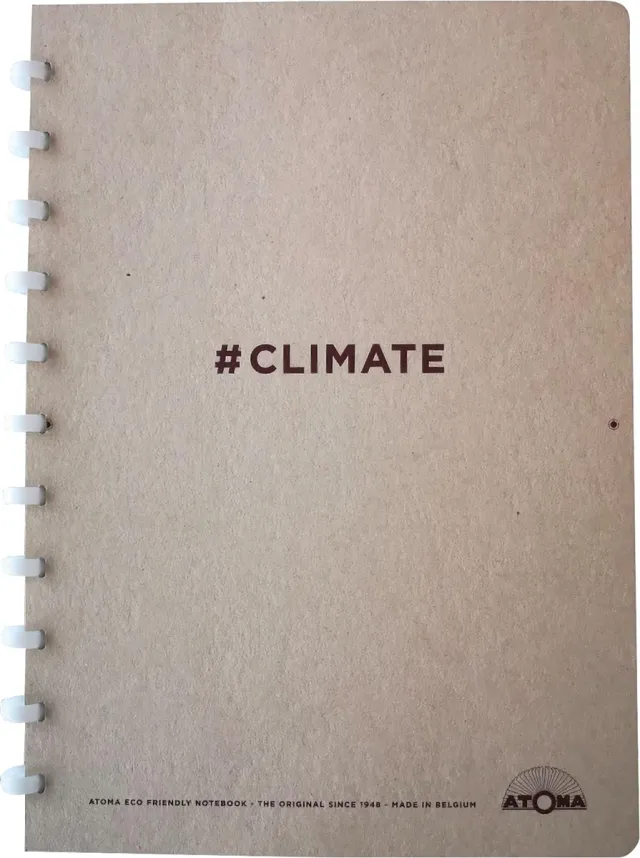 Atoma Climate schrift, ft A4, 144 bladzijden, commercieel geruit bruin