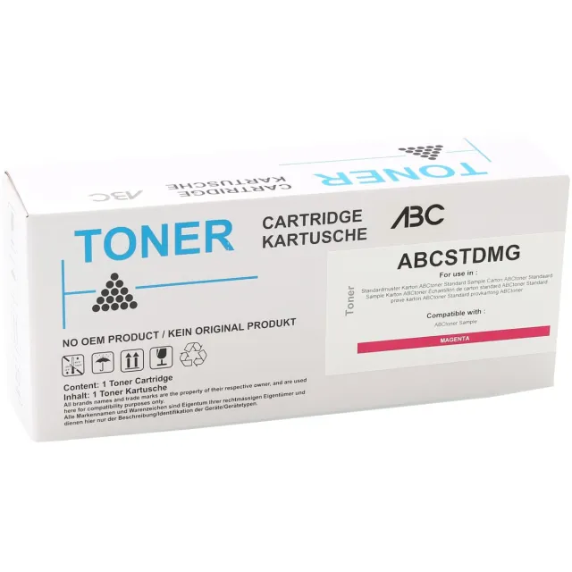 ABC huismerk toner geschikt voor Canon 075 M magenta 1300 pagina's geschikt voor I-Sensys LBP646Cdw LBP647Cdw MF662Cdw MF663Cdw MF664Cdw MF665Cdw MF667Cdw MF651cw