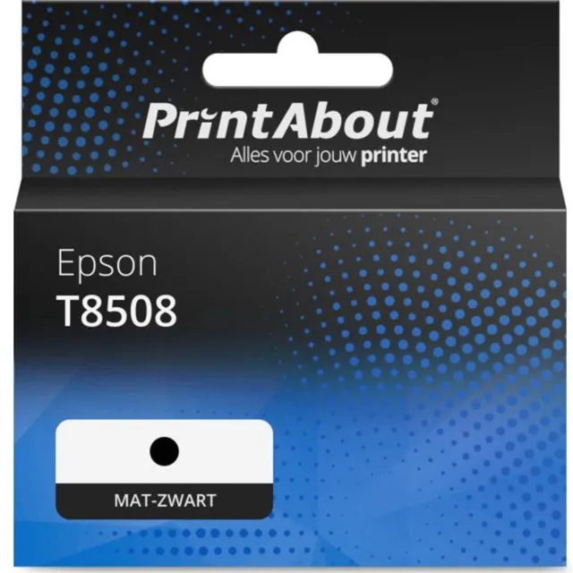 PrintAbout huismerk Inktcartridge T8508 Mat-zwart geschikt voor Epson