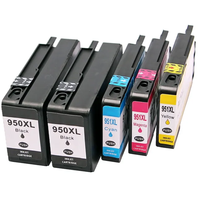 ABC Set 5x ABC huismerk cartridge geschikt voor HP 950XL 951XL 950 951 XL voor HP OfficeJet Pro 251dw 276dw 8100 8600 8610 8615 8616 8620 8625 8630 8640 Set 5 stuks
