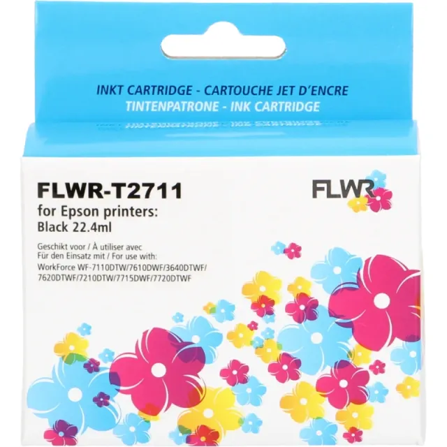 FLWR Epson 27XL T2711 zwart (Huismerk (compatible))