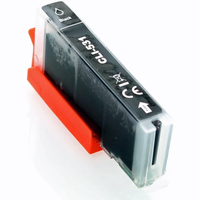 ABC huismerk inkt cartridge geschikt voor Canon CLI-531BK zwart Pixma TS8750 TS8751