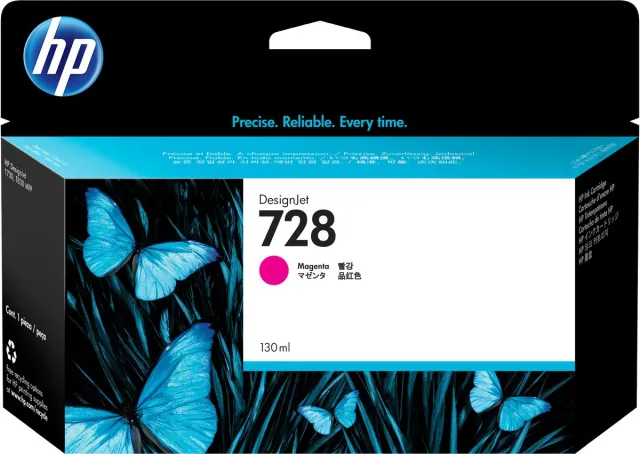 HP Original Ink Cartridge HP 728 Magenta (130 ml)