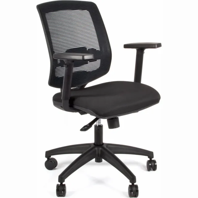 Maxima Linea bureaustoel - New Malice 01 - ergonomisch EN1335 - multi verstelbaar - max. draagvermogen 110kg - zwart Zwart 2032003