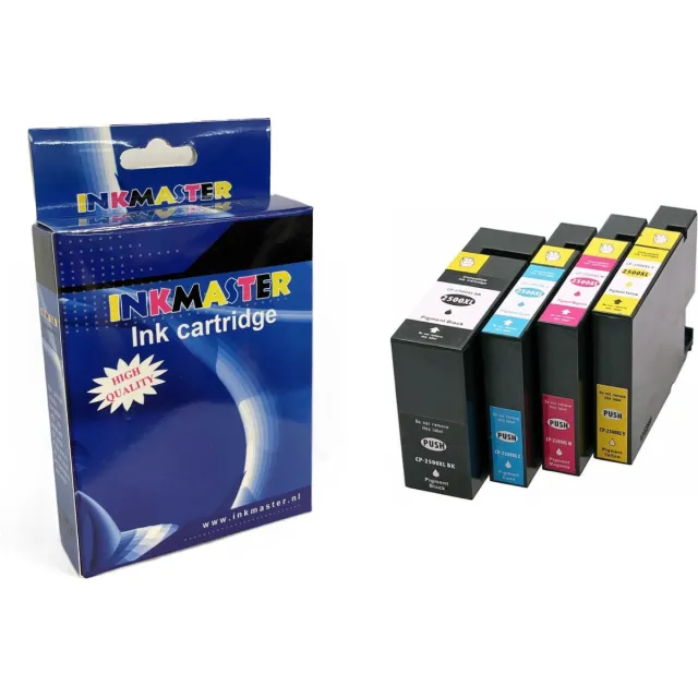 inkmaster premium Huismerk inkt cartridges voor Canon PGI2500 / PGI-2500XL | Multipack van 4 inktcartridges voor Canon Maxify IB4050, IB4150, MB5050, MB5150, MB5155, MB5350, MB5450, MB5455