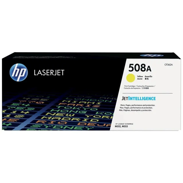 Hp toner 508A, 5 000 pagina's, OEM CF362A, geel