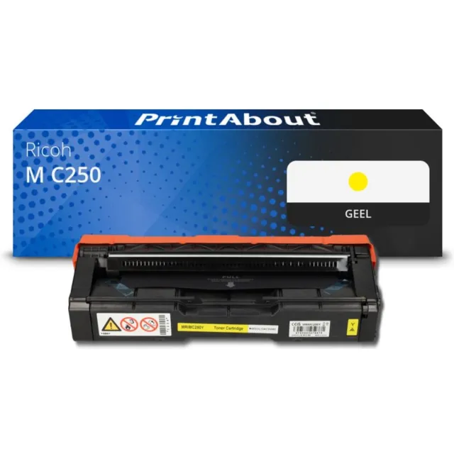 PrintAbout huismerk Toner M C250 (408355) Geel geschikt voor Ricoh