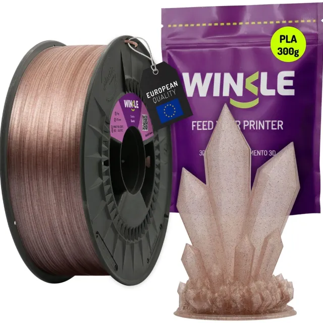 Winkle PLA HD Texture 3D Filament - Filament voor 3D printer - Hoge Nauwkeurigheid - Quartz - Ø 1,75 mm - 1 kg