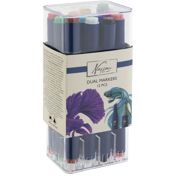 Art Sensations Alcoholmarkers Nassau Arts duopunt set à 12 kleuren