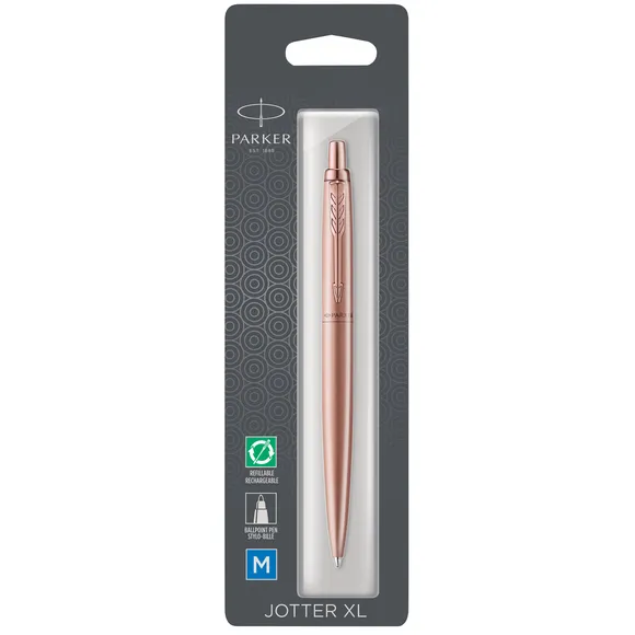 Balpen Parker Jotter XL Monochrome pink gold medium blister à 1 stuk