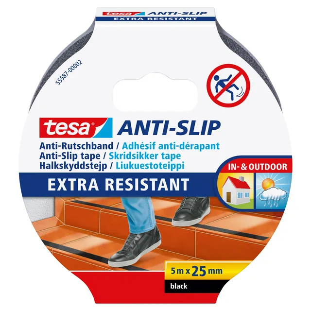 Tesa Anti-slip tape tesa® 5mx25mm zwart