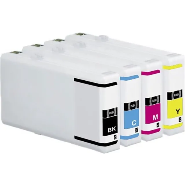 Inktkeuze T7015 Zwart + Alle Kleuren - Huismerk inktcartridge compatible met Epson WorkForce Pro WP 4025 DW / Epson WorkForce Pro WP 4525 DNF / Epson Workforce Pro WP 4535 DWF / Epson WorkForce Pro WP 4595 DNF / Epson WorkForce Pro WP 4015 DN Zwart, Cyaan, Magenta, Geel