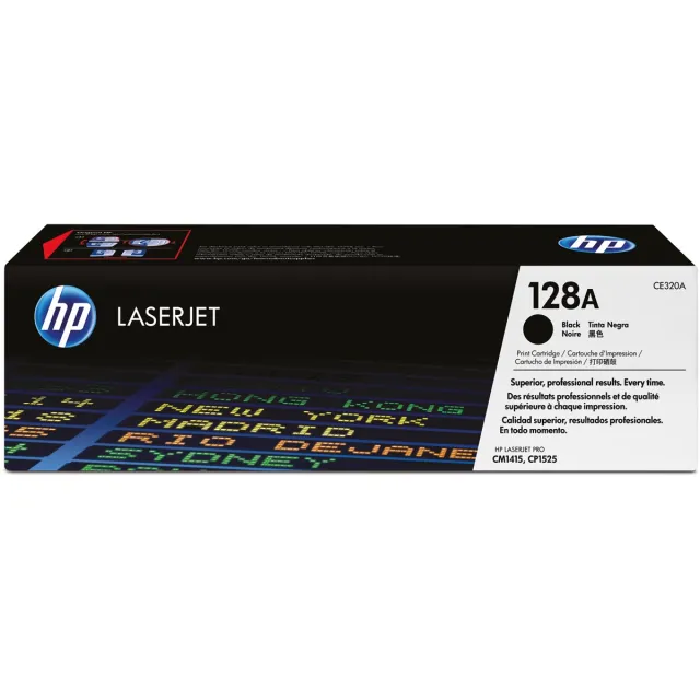 Hp toner 128A, 2 000 pagina's, OEM CE320A, zwart