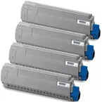 Oki Huismerk OKI C5650 /C5750 (43865708-43872307) Toners Multipack (zwart + 3 kleuren)
