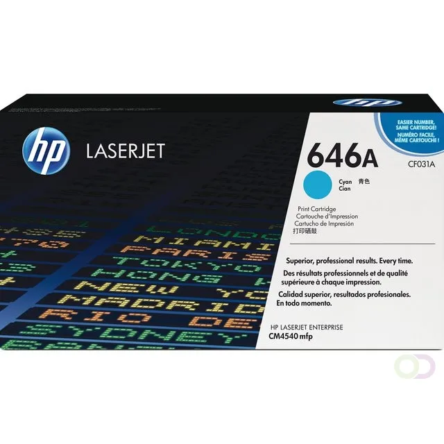 HP Tonercartridge HP 646A Cyaan CF031A
