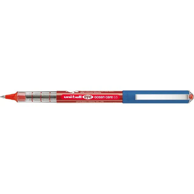 Uni-ball Eye Ocean Care roller, schrijfbreedte 0,3 mm, rood