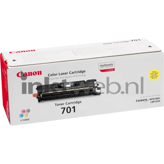 Canon 701 geel (Origineel Hoge Capaciteit)