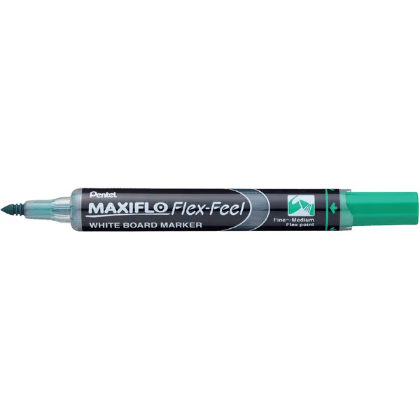 Pentel Whiteboardmarker Pentel MWL5SBF Maxiflo rond 1.5-4.5mm groen