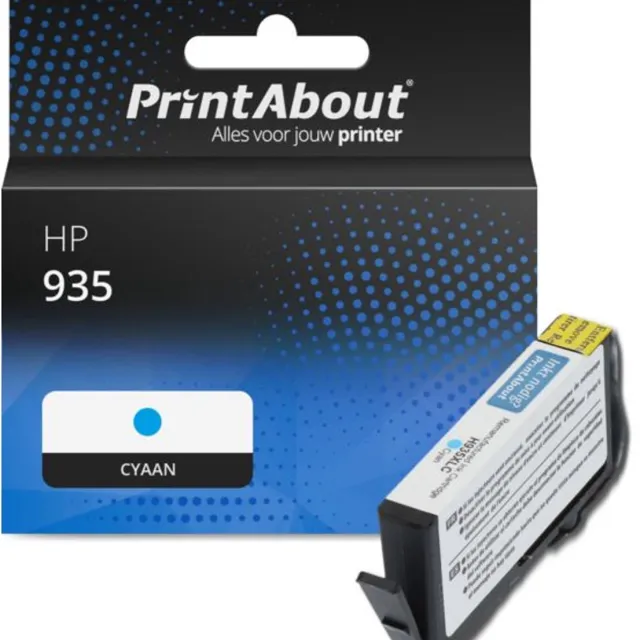 PrintAbout Huismerk HP 935 (C2P20AE) Inktcartridge Cyaan