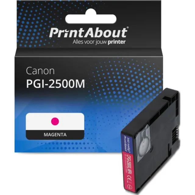 PrintAbout huismerk Inktcartridge PGI-2500M Magenta geschikt voor Canon
