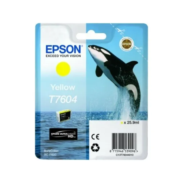 Epson T7604 (C13T76044010) Inktcartridge Geel