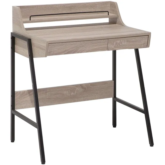 Beliani BROXTON - Bureau - Lichte houtkleur - MDF Bruin
