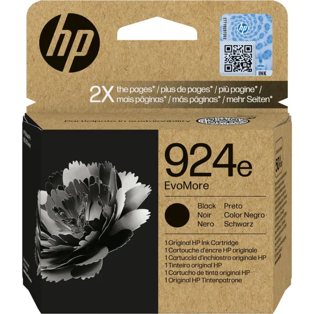 HP 924e EvoMore originele zwarte inktcartridge