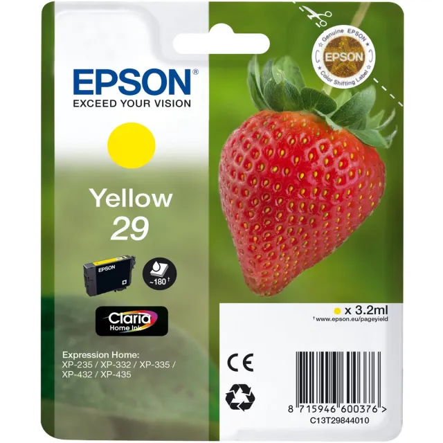 Epson Compatible Ink Cartridge Epson T2984 Yellow Geel