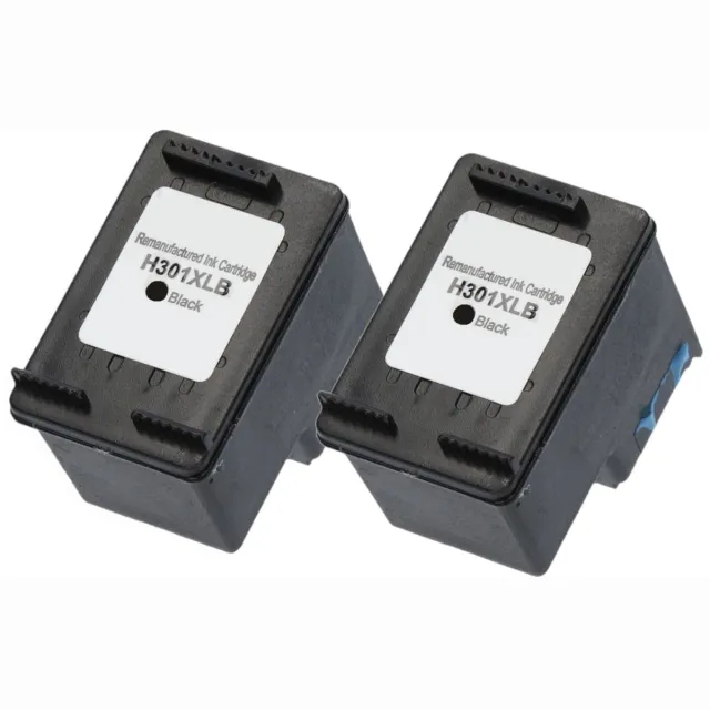 InktDL Huismerk geschikt voor HP 301XL Inktcartridge - 2X Zwart - Geschikt voor Envy 4500 - 4504 - 5530 - DeskJet 2050 - 3050 - 3055A - 2540 - OfficeJet 2620 - 4630 - CH563EE