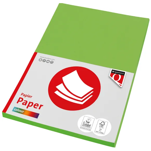 Quantore Kopieerpapier Quantore Colour A4 160gr helgroen 50 vel