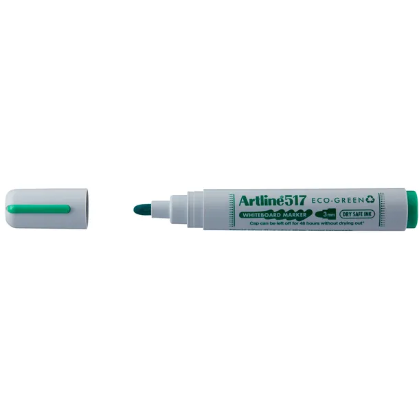Artline Whiteboardmarker Artline 517 Dry Safe Eco rond medium groen