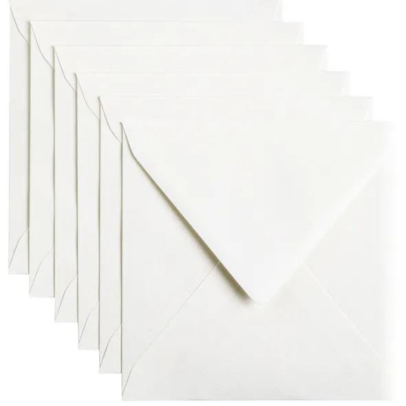 Papicolor Envelop Papicolor 140x140mm hagelwit pak à 6 stuks