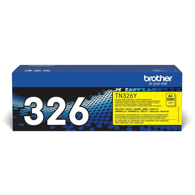 Brother TN-326Y tonercartridge geel high capacity 3.500 pagina s 1-pack