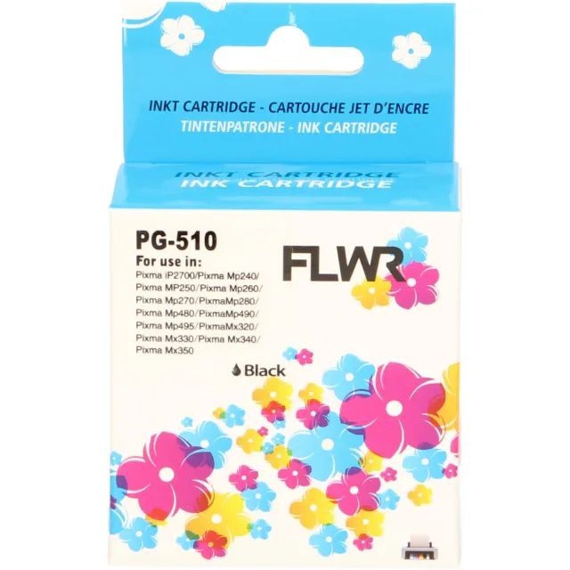 FLWR Cartridges / Canon PG-510 / zwart / Geschikt voor Canon