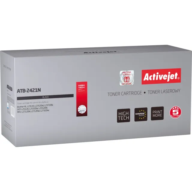 ActiveJet ATB-243CN toner voor brother printer; Brother TN-243C vervanging; Opperste; 1000 pagina's; cyaan. Zwart