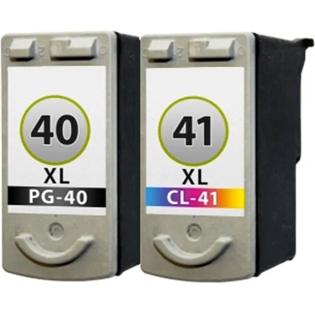 Inktkeuze PG-40 Zwart + CL-41 Kleur Huismerk Inkt Cartridges | Compatible met Canon PG-40 + CL-41 | Geschikt voor Canon Fax JX 200, 210P, 500, 510P. IP 1200, 1300, 1600, 1700, 1800, 1800, 1900, 2200, 2500, 2600, MP 140, 150, 160, 170, 180, 190, 210, 220, 450 Zwart, Geel, Magenta, Cyaan, Zwart