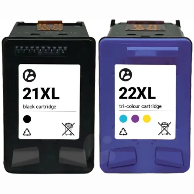 MartyPrint geschikt voor HP 21XL (C9351CE) + HP 22XL (C9352CE) inktcartridges voordeelbundel multikleur
